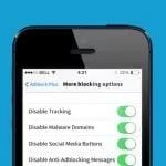 Screenshots fra Adblock Browser