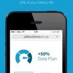Screenshots fra Adblock Browser