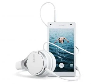 Sony Xperia Z5 Compact med headset MDR-10RC