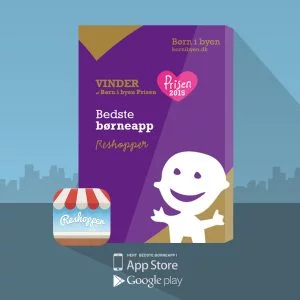 ReShopper applikationen vinder Danmarks Bedste Børneapp pris