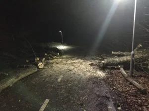 Følger fra stormen Gorm (Foto: Brandvæsener i DK) 