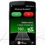 Screenshots fra TomTom Speed Camaras-applikationen til Android