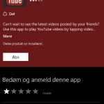 Screenshot fra Lumia 950 / Lumia 950 XL