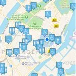 Screenshots fra applikationen FindToilet