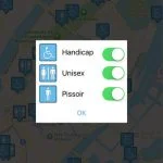 Screenshots fra applikationen FindToilet