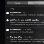 Beskederne kan ses i Meddelelsescenter på Mac (Foto: MereMobil.dk)
