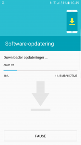 60 MB opdatering til Galaxy S7'erne (Foto: MereMobil.dk)