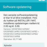 60 MB opdatering til Galaxy S7'erne (Foto: MereMobil.dk)