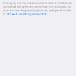 Aktivering af Wi-FI opkald på iPhone