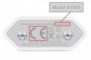Fejlramt A1300 oplader (Foto: Apple)