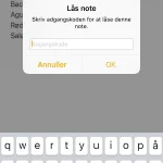 Sådan låser du en Note i iOS 9.3 (Foto: MereMobil.dk)