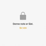 Sådan låser du en Note i iOS 9.3 (Foto: MereMobil.dk)