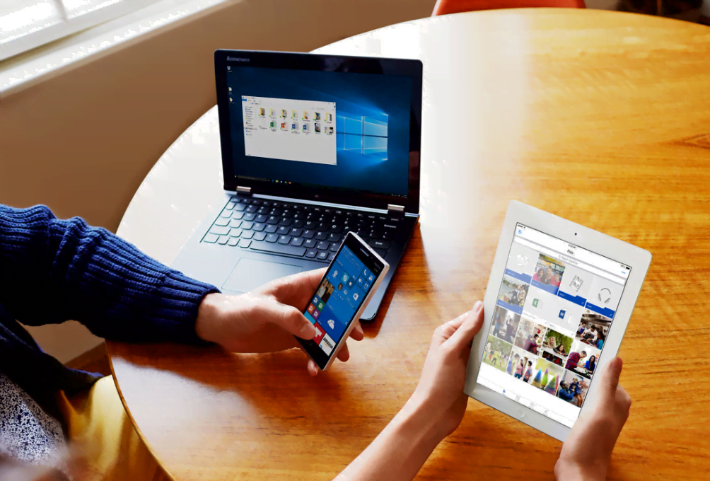 Microsoft smartphone tablet OneDrive
