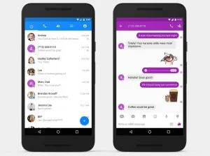 SMS i Facebook Messenger (Foto: Engadget)