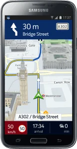 HERE Maps på Samsung Galaxy S5 (Foto: HERE)