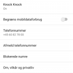 Google Duo, indstillinger på Android (Foto: MereMobil.dk)