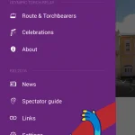Screenshots fra applikationen Rio 2016