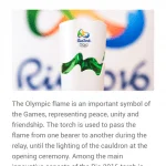 Screenshots fra applikationen Rio 2016