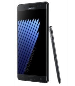 Samsung Galaxy Note 7 lækket af OnLeaks (Kilde: OnLeaks)