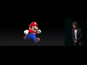 Super Mario Run, præsenteret af Nintendo ved Apples september 2016 event (Foto: MereMobil.dk)