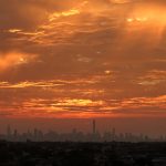 NEW YORK, NY - SEPTEMBER 10: General view of the New York City skyline from the top of Arthur Ashe Stadium after the conclusion of Day Thirteen of the 2016 US Open at the USTA Billie Jean King National Tennis Center on September 10, 2016 in Queens (Foto: Landon Nordeman for ESPN)