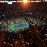 NEW YORK, NY - SEPTEMBER 11: The crowd erupts during the men's final action between Novak Djokovic and Stan Wawrinka during Day 14 of the 2016 US Open at the USTA Billie Jean King National Tennis Center on September 11, 2016 in Queens. (Landon Nordeman for ESPN)