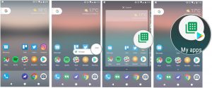 Android 7.1 genvejsfunktion i apps (Kilde Android Central)