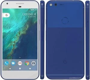 Google Pixel i blå
