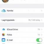 1. Tryk på Apple ID-billede under iCloud