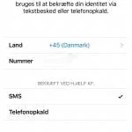 4. Bekræft dit telefonnummer
