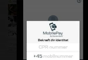 Sådan så Sisses skærm ud, da hun åbnede MobilePay (Kilde: Ekstra Bladet)