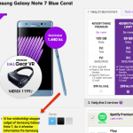 Telias webshop den 11. oktober 2016 hvor Note 7 ikke længere kan forudbestilles (Foto: MereMobil.dk)