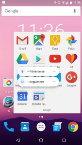 Screenshot fra Android 7.1 Nougat beta 1 (Foto: MereMobil.dk)