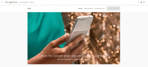 Google Pixel i Google Store (Foto: MereMobil.dk)