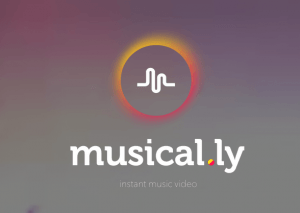 Screenshots fra applikationen Musical.ly