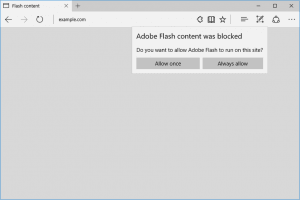 Flash Microsoft Edge