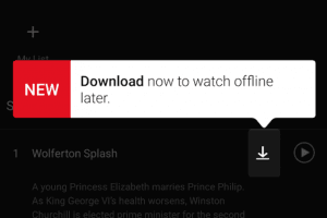Download indhold til offlinevisning på Netflix (Foto: The Verge)