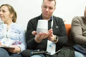 John G. med Google Home, Google Mountainview i Californien - december 2016 (Foto: MereMobil.dk(