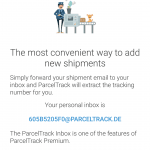 Spor dine pakker automatisk med ParcelTrack mail-service