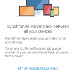 Synkronisere på tværs af enheder med ParcelTrack
