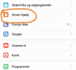 Smart hjælp Mate 9 Pro