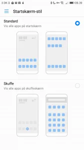 Startskærm-stil Huawei Mate 9 Pro