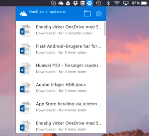 OneDrive på Mac (Foto: MereMobil.dk)