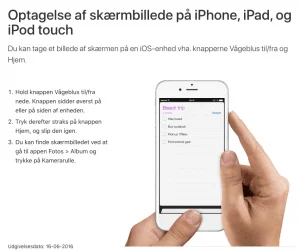 Sådan tager du screenshot på iPhone og iPad (Foto: Apple)