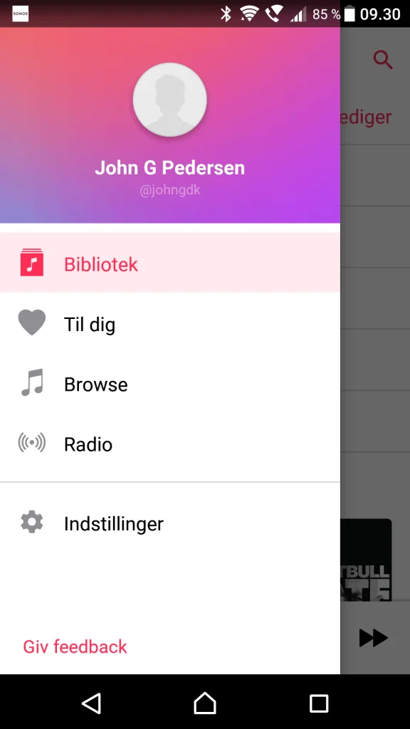 Apple Music v2.0 på Android (Foto: MereMobil.dk)