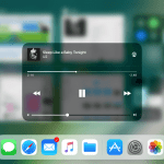 Betjening af musik fra Kontrolcenter i iOS 11 (Foto MereMobil.dk)