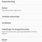 Screenshot fra Sony Xperia XZ Premium (Foto: MereMobil.dk)