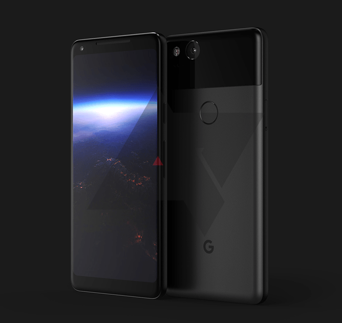Lækket billede af det der ventes at være Google Pixel XL 2 (Kilde: Android Police)