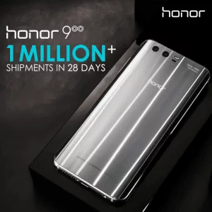 Honor 9 solgt i 1 million eksemplarer (Kilde: Honor Twitter)