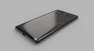 Lækkede billeder af det der ventes, at være Huawei Mate 10 (Kilde: OnLeaks / Android Authority)